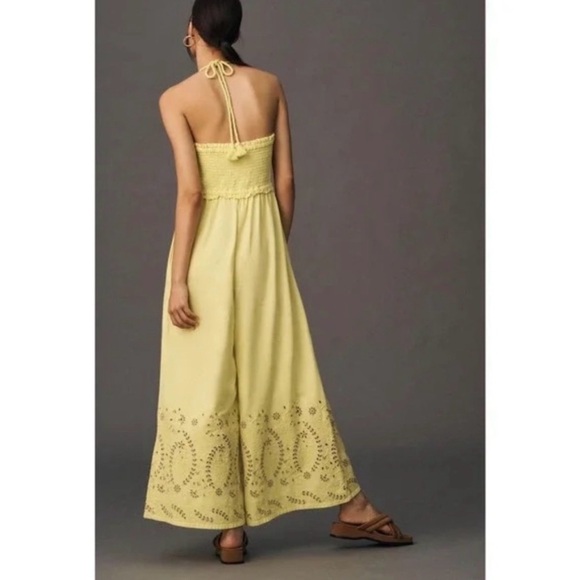 NWT Anthropology Strapless, Eyelet Jumpsuit - Picture 3 of 3